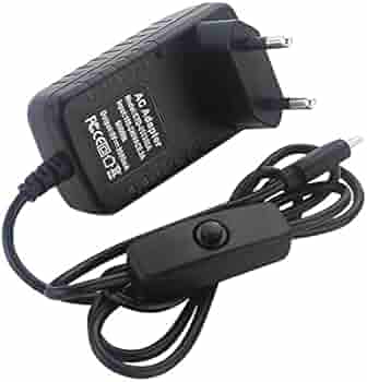 Power Supply 5V 3A Type-C Adapter with ON/OFF Switch for Raspberry Pi 4 B RASP43