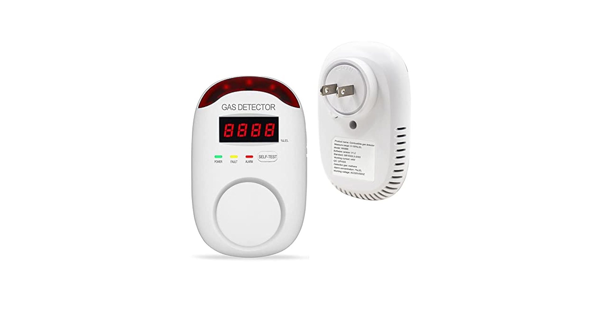 Combustible Gas Detector with Voice Warning Alarm