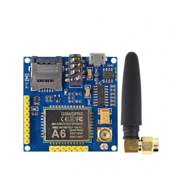 A6 GSM/GPRS core module Development Board TTL RS232 with wireless antenna