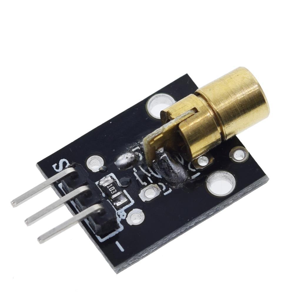 KY-008 Laser Transmitter 5mW 650nm Red Dot Laser Diode Module for Arduino