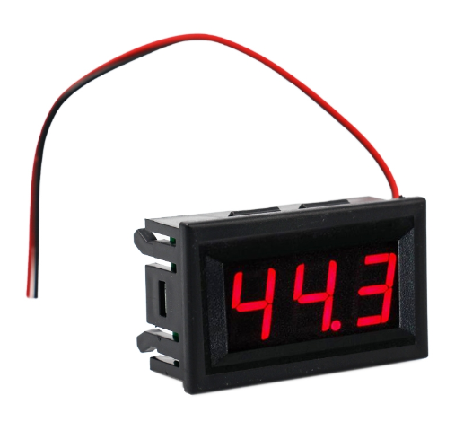 DC 3.5-30V Digital Car Voltmeter Automotive Voltage Meter Red