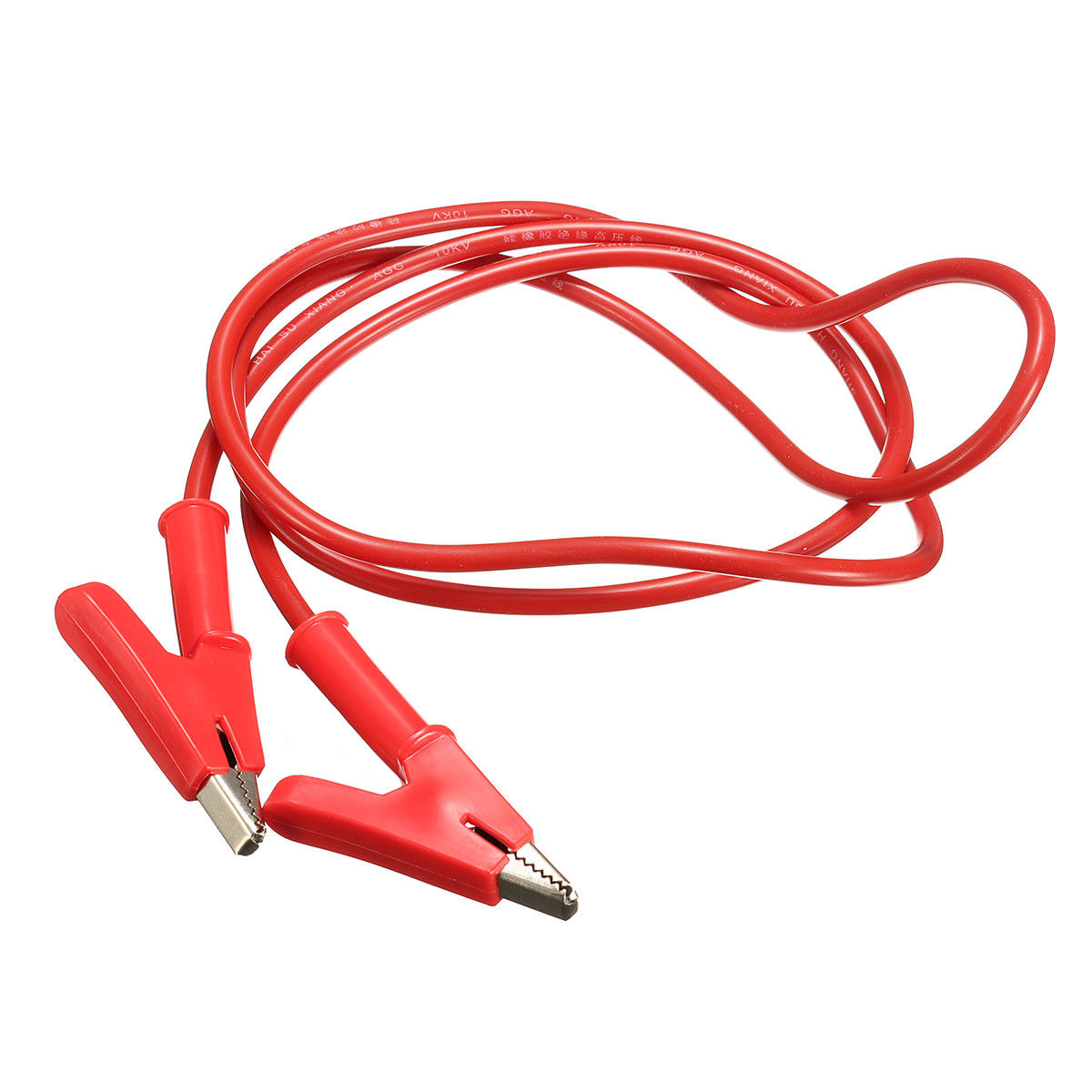 Double-ended Clips Cable Alligator Testing Probe Lead Wire 100cm