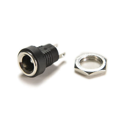DC Power Supply Jack Socket 5.5 x 2.1mm Female Panel Mount Connector