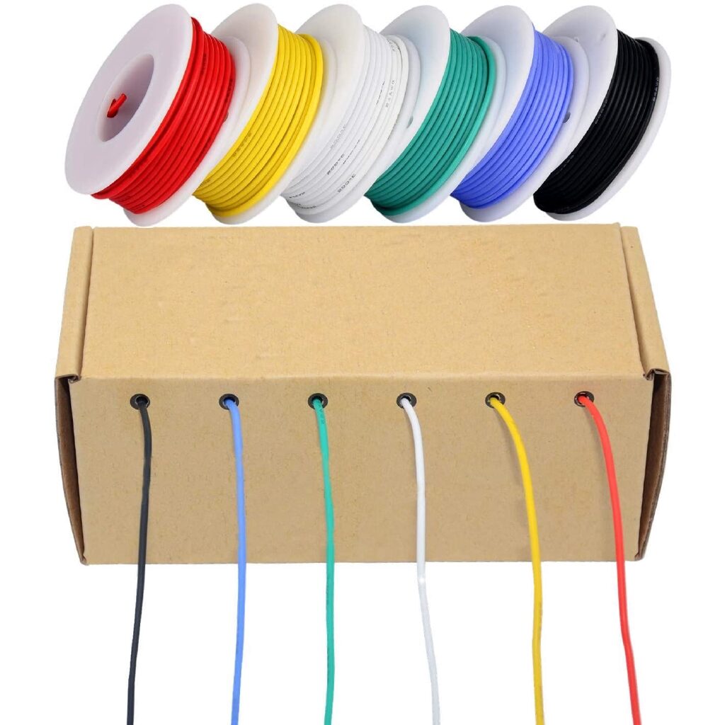 24 AWG Flexible Silicone Electric Wire Tinned Copper Insulated Stranded Hook up Wire